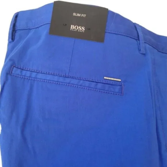 BOSS Hugo Boss Black Label Blue Slim Fit Stretch Pants